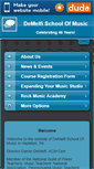 Mobile Screenshot of demelfischoolofmusic.com